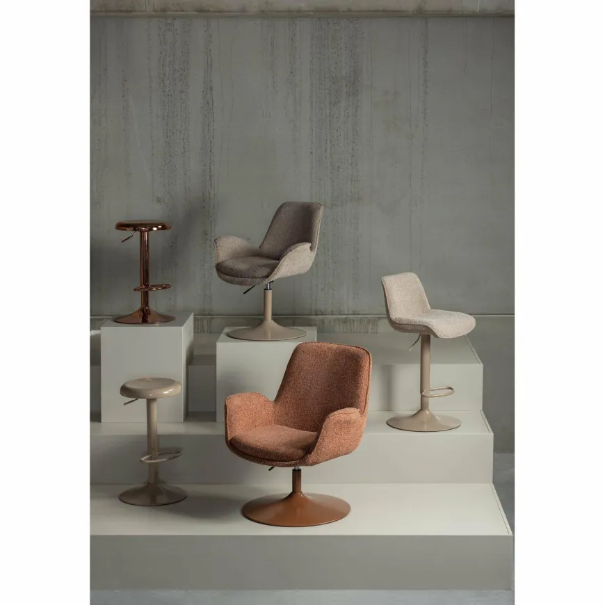 Woood Marten in hoogte verstelbare fauteuil oranje
