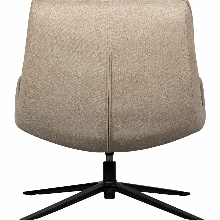 Woood Maudi draaifauteuil naturel
