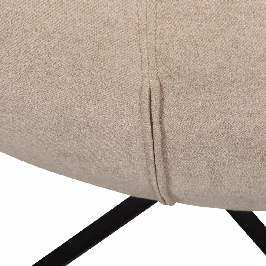 Woood Maudi draaifauteuil naturel