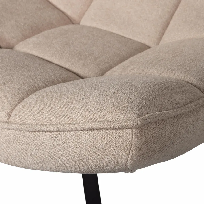 Woood Maudi draaifauteuil naturel
