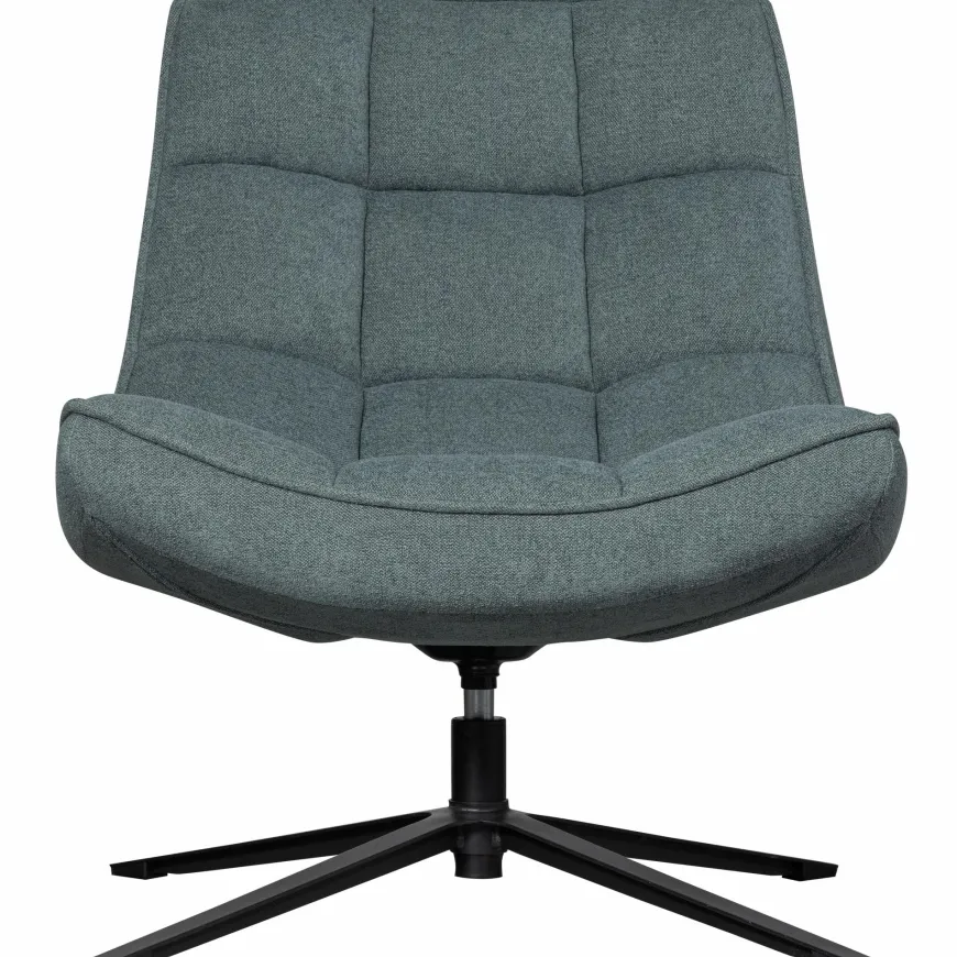 Woood Maudi draaifauteuil blue stone