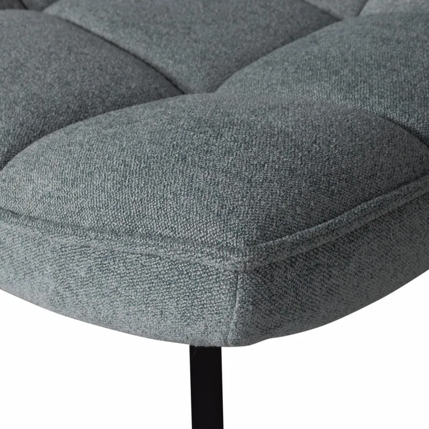 Woood Maudi draaifauteuil blue stone
