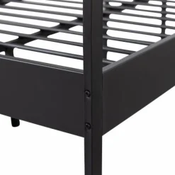 Woood Mees Bed Twijfelaar Metaal Zwart 120x200cm