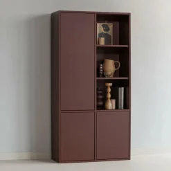 Woood MEREL opbergkast grenen bordeaux [fsc]