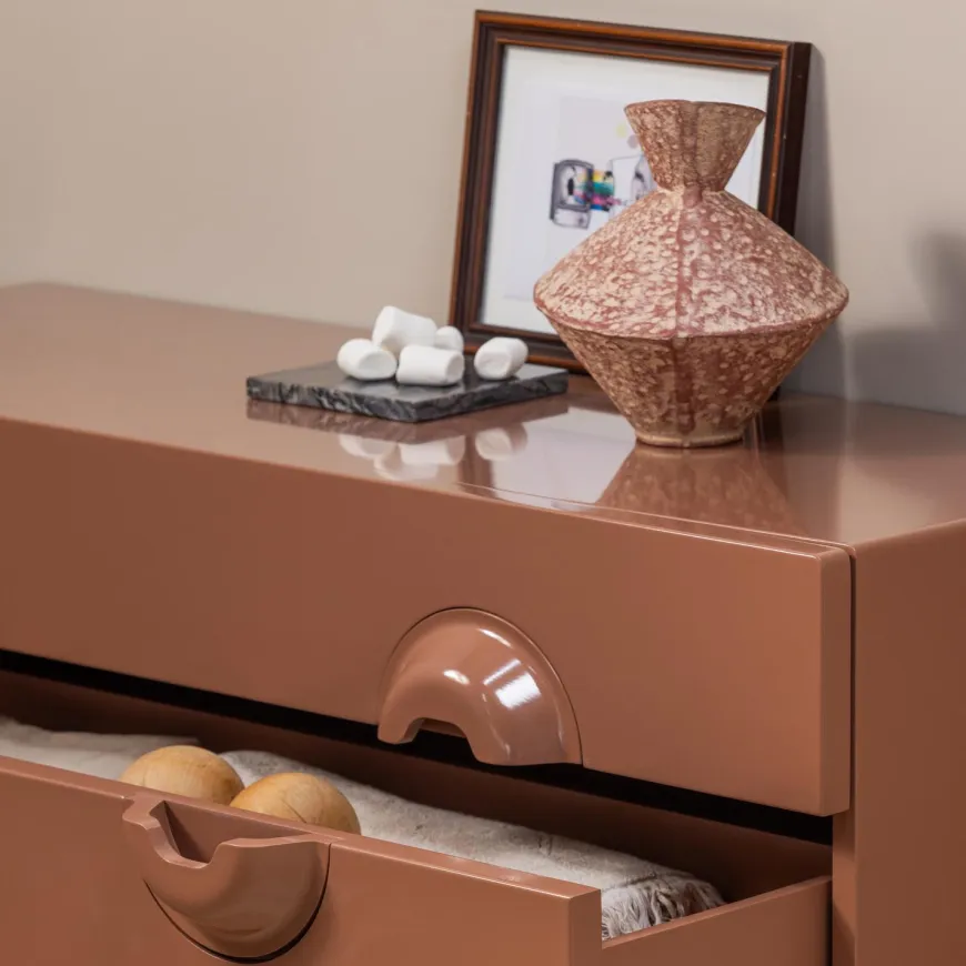 Woood Merge ladekast/commode oudroze