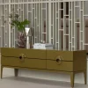 Woood Merge tv meubel hout honinggeel