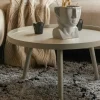 Woood Mesa Bijzettafel L Hout Antique Beige 34 X Ø 60