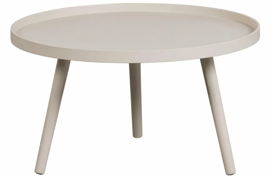 Woood Mesa Bijzettafel L Hout Antique Beige 34 X Ø 60