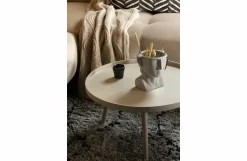 Woood Mesa Bijzettafel L Hout Antique Beige 34 X Ø 60