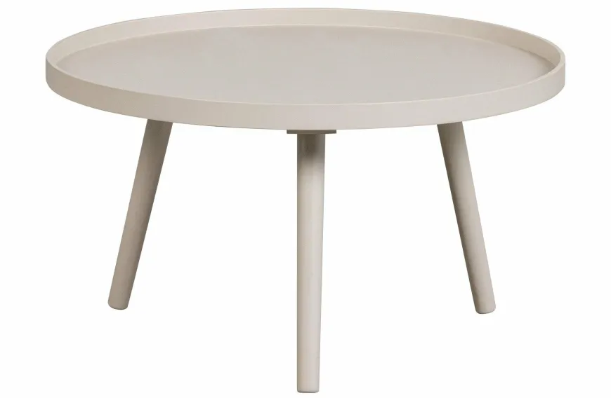 Woood Mesa Bijzettafel L Hout Antique Beige 34 X Ø 60