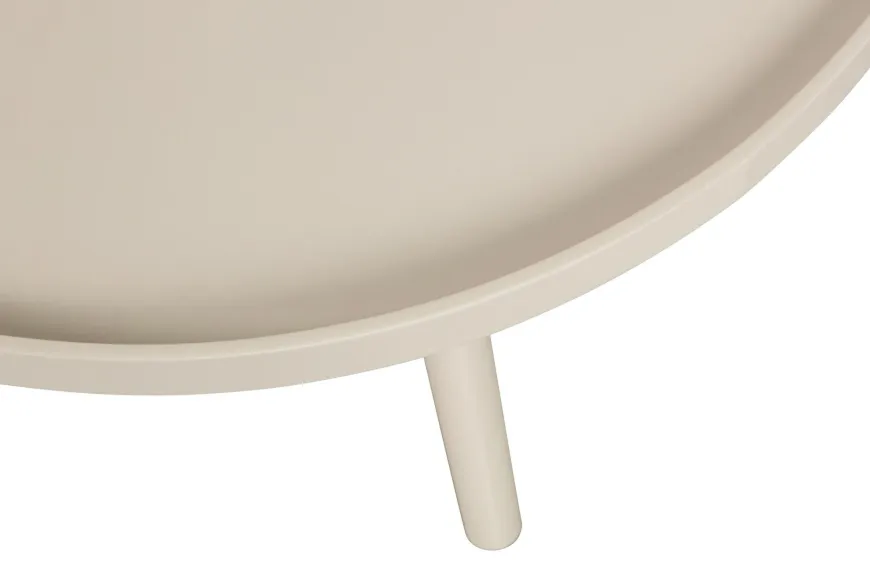 Woood Mesa Bijzettafel L Hout Antique Beige 34 X Ø 60