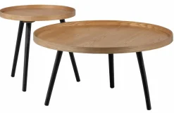 Woood Mesa Bijzettafel L Hout Naturel 34xØ60