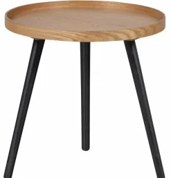 Woood Mesa Bijzettafel M Hout Naturel 45xØ45