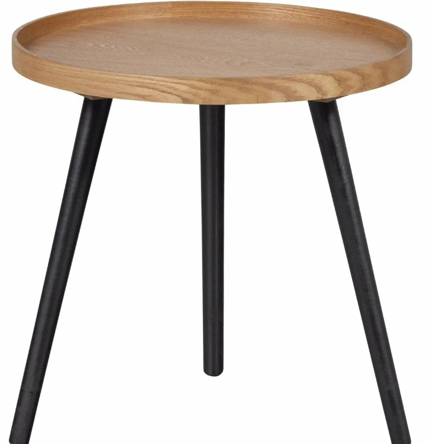 Woood Mesa Bijzettafel M Hout Naturel 45xØ45