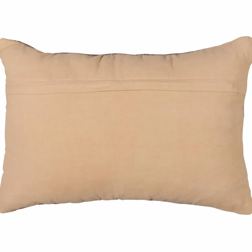Woood MESI kussen met streep aubergine/beige 40x60CM