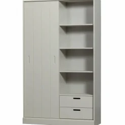 Woood Mila schuifdeurkast grenen dust [fsc]