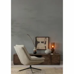 Woood Milaro draaifauteuil naturel melange