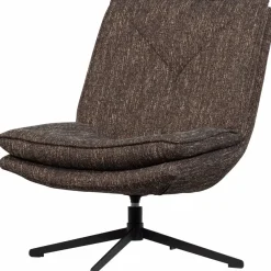 Woood Milaro draaifauteuil bruin melange