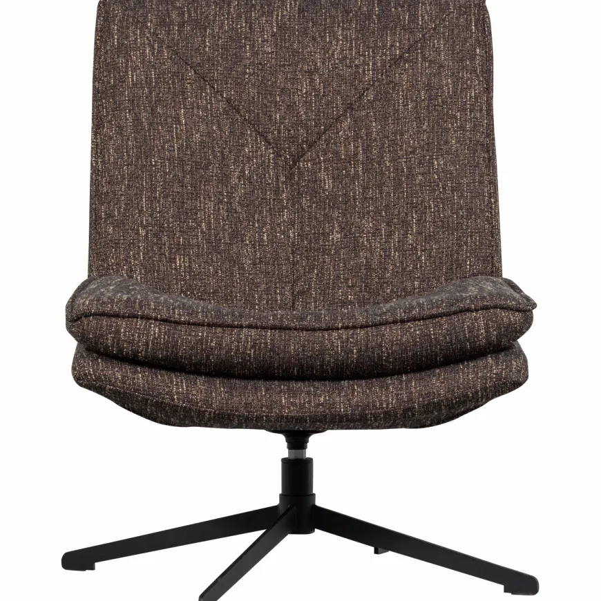 Woood Milaro draaifauteuil bruin melange
