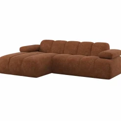 Woood Mojo Chaise Longue Bank Links Wollig Roestbruin