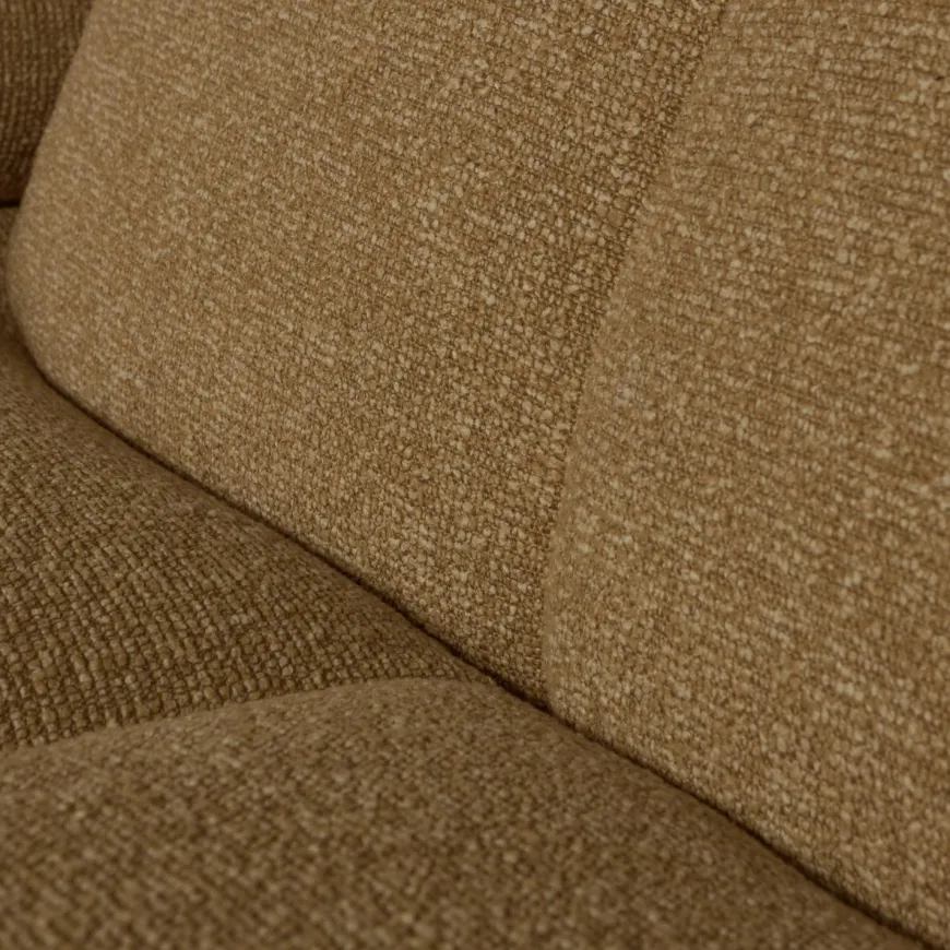 Woood MOJO chaise longue rechts boucle geel bruin melange