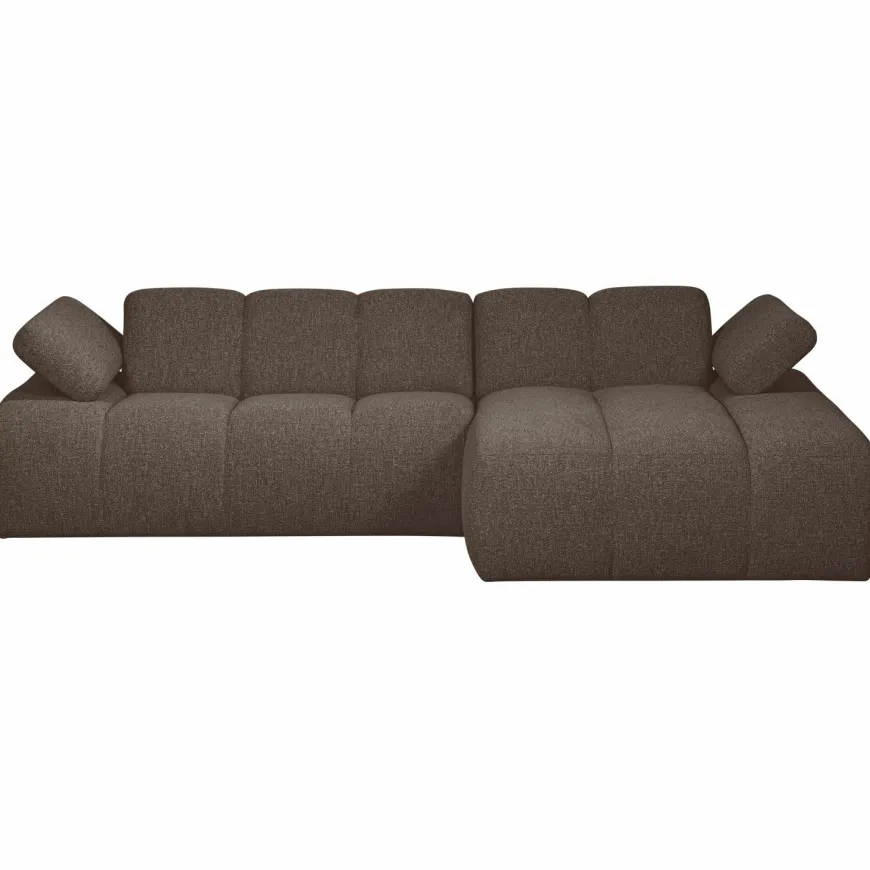 Woood MOJO chaise longue rechts boucle bruin melange