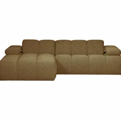 Woood MOJO chaise longue links boucle geel/bruin melange