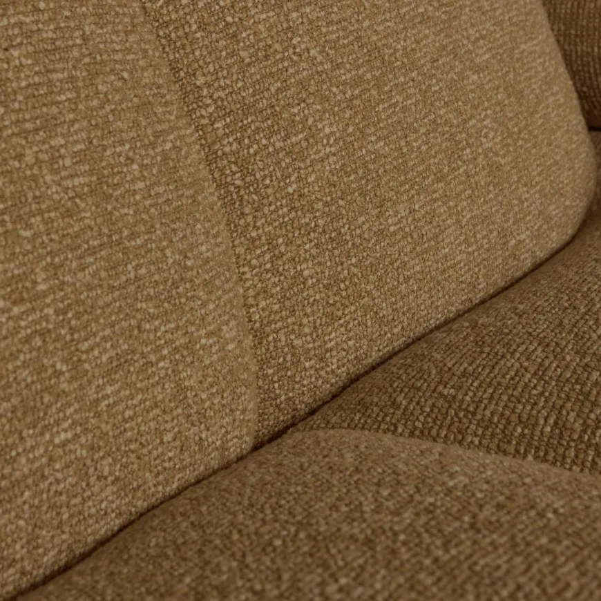 Woood MOJO chaise longue links boucle geel/bruin melange