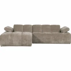 Woood Mojo chaise longue bank links ribstof donkerzand