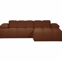Woood MOJO chaise longue rechts boucle roestbruin melange