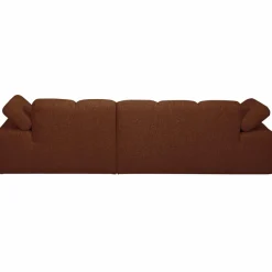 Woood MOJO chaise longue rechts boucle roestbruin melange