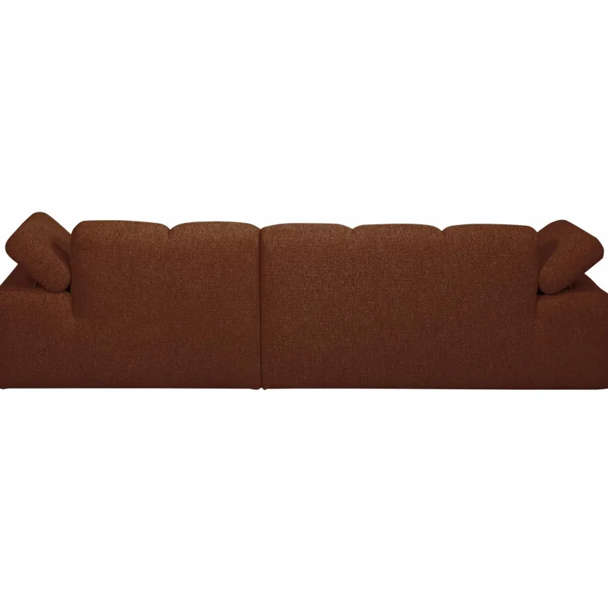 Woood MOJO chaise longue rechts boucle roestbruin melange