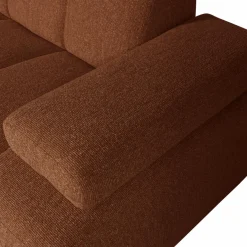 Woood MOJO chaise longue rechts boucle roestbruin melange