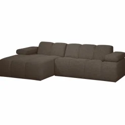 Woood MOJO chaise longue links boucle bruin melange