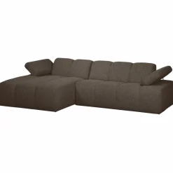 Woood MOJO chaise longue links boucle bruin melange