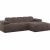 Woood Mojo Chaise Longue Bank Rechts Wollig Bruin