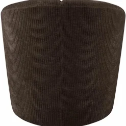 Woood MOJO draaifauteuil geweven ribstof bruin