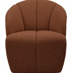 Woood MOJO draaifauteuil boucle roestbruin melange
