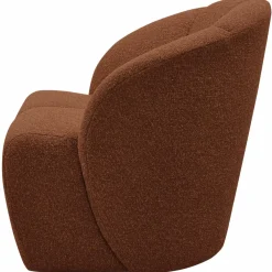 Woood MOJO draaifauteuil boucle roestbruin melange