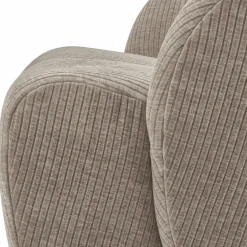 Woood MOJO draaifauteuil geweven ribstof donker zand