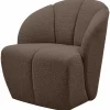 Woood MOJO draaifauteuil boucle bruin melange