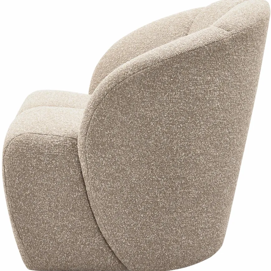 Woood MOJO draaifauteuil boucle beige melange