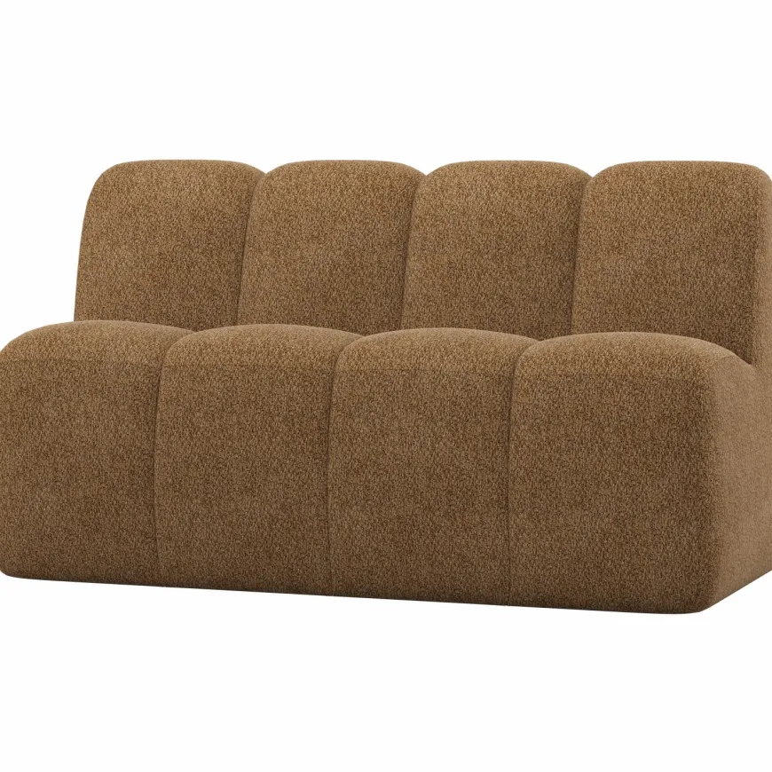 Woood Mojo Eetbankje 164 Cm Met Rugleuning Wollig Honinggeel