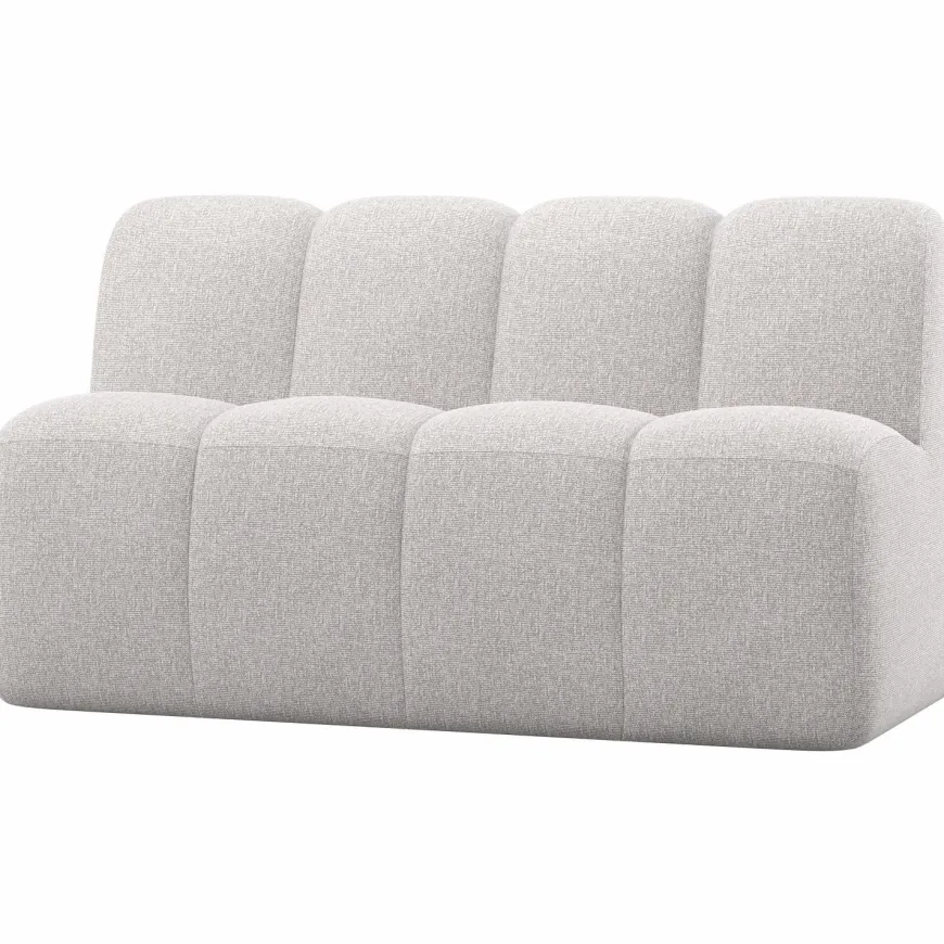 Woood Mojo Eetbankje 164 Cm Met Rugleuning Boucle Ecru Melange