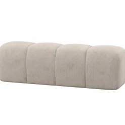 Woood Mojo Eetbankje 164 Cm Ribstof Ecru