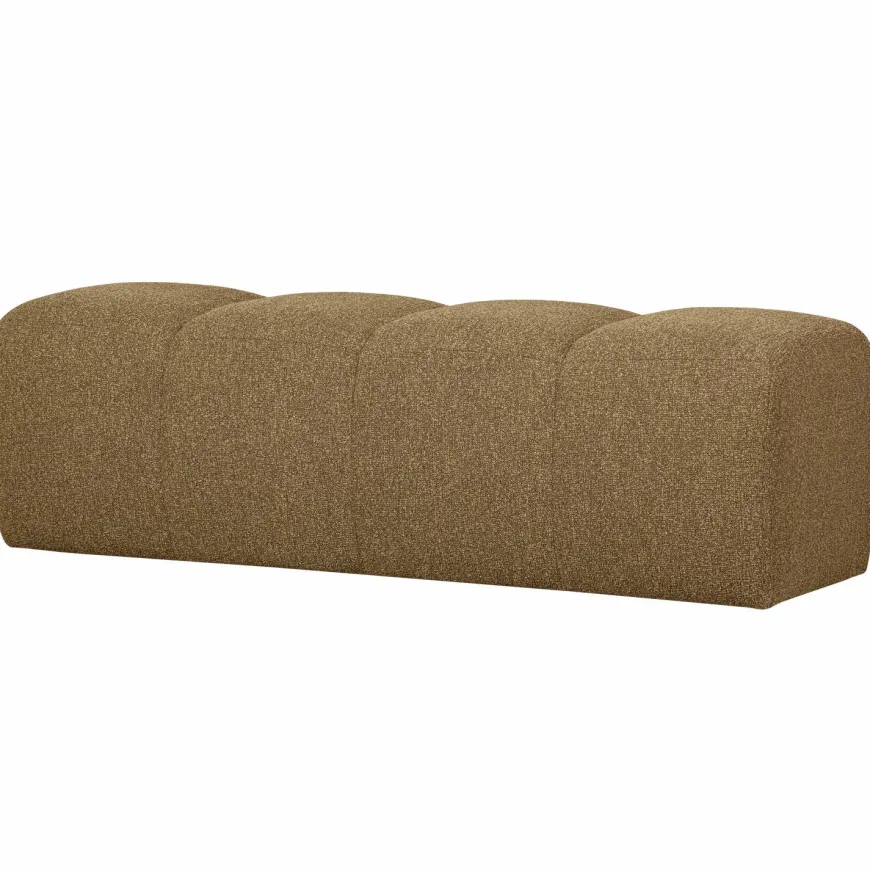 Woood MOJO eetbankje 164CM boucle geel/bruin melange