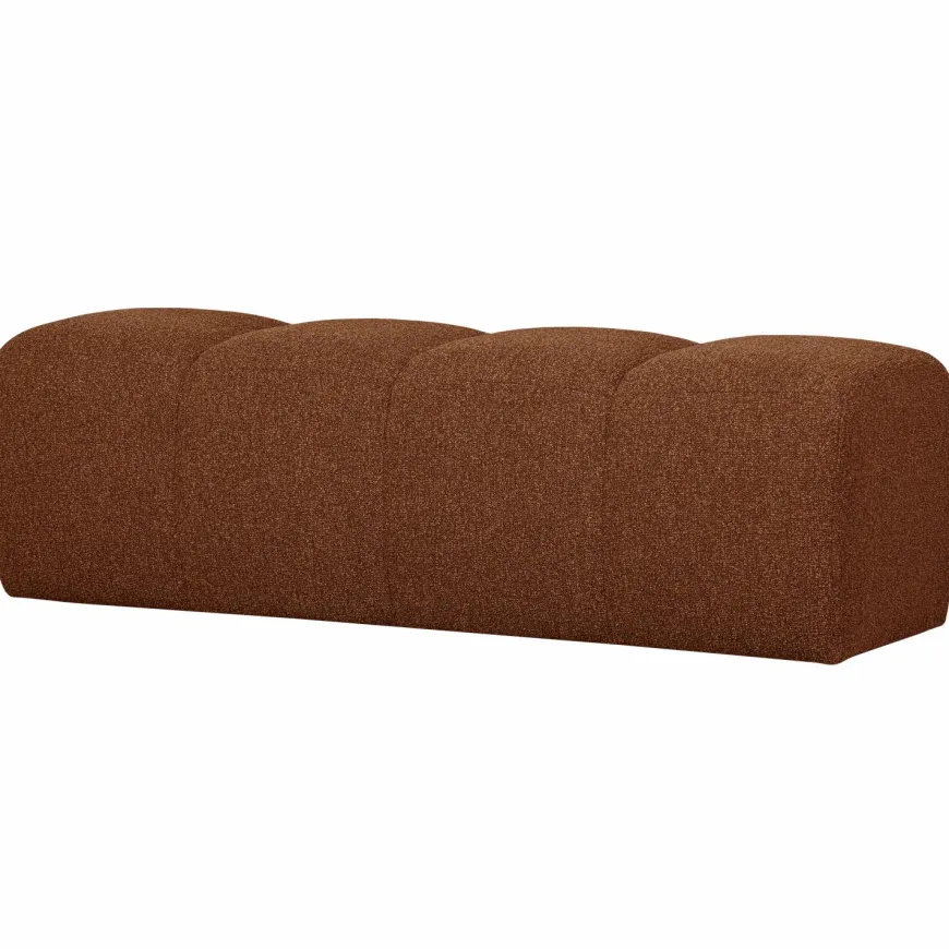 Woood MOJO eetbankje 164CM boucle roestbruin melange