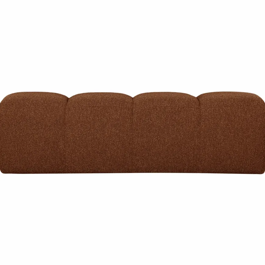 Woood MOJO eetbankje 164CM boucle roestbruin melange