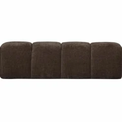 Woood MOJO eetbankje 164CM geweven ribstof bruin