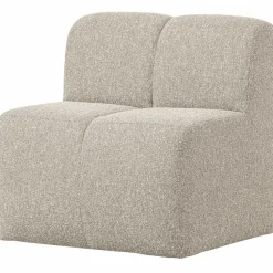 Woood Mojo Eetbankje 84cm Met Rugleuning Boucle Beige Melange